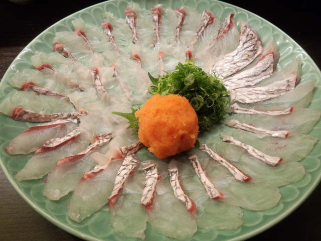 鯛しゃぶ 京都　京都で、鯛しゃぶの宴会なら、京都市上京区の居酒屋のんき